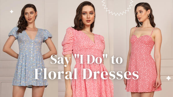 Say "I Do" To Chic Floral Dresses by Starin