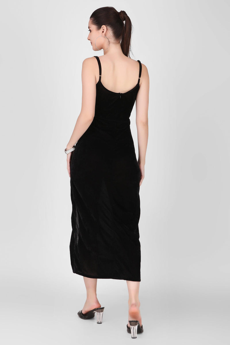 Velvet Dress - Black - STARIN