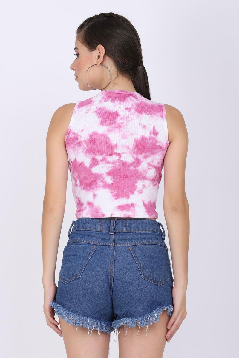 Hand Dyed Tank Top - Pink - STARIN