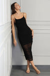 Black Ruched Dress