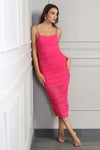 Pink Ruched Dress
