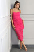 Pink Ruched Dress