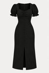 Sweetheart Buttoned Dress