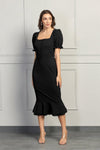 Black Puff Dress