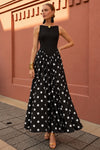 Polka Dot Panelled Dress