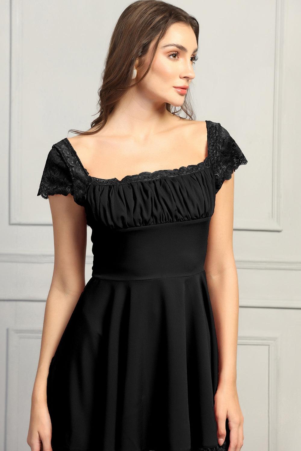 Scalloped Sleeve Cocktail Dress XL