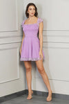 Scalloped Lavender Dress