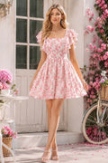 Pink Floral Dress