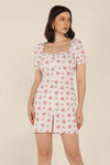 White Ditsy Dress