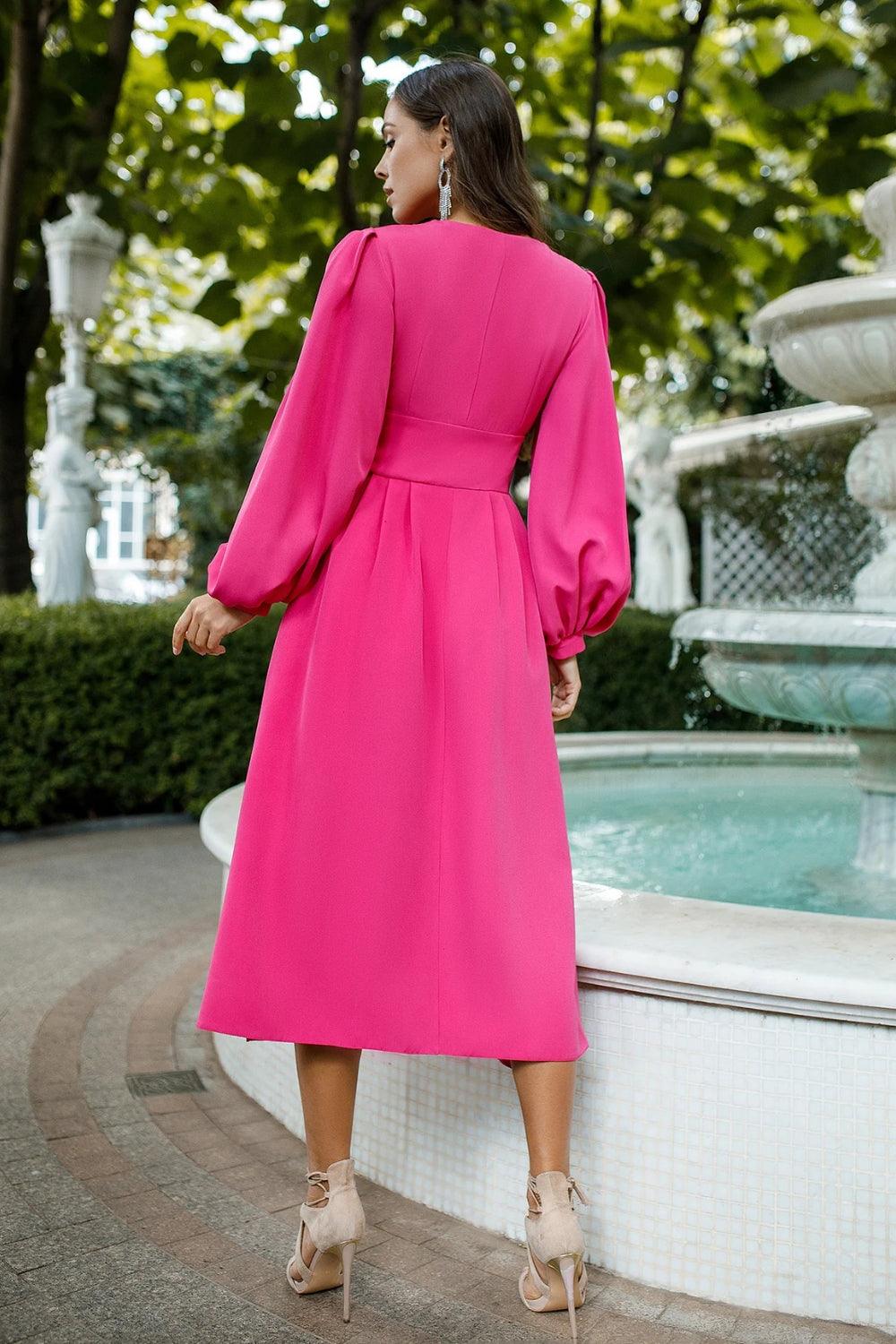two piece hot pink prom dress Portia And Scarlett 22406 Prom Short Sexy Dress main image 1