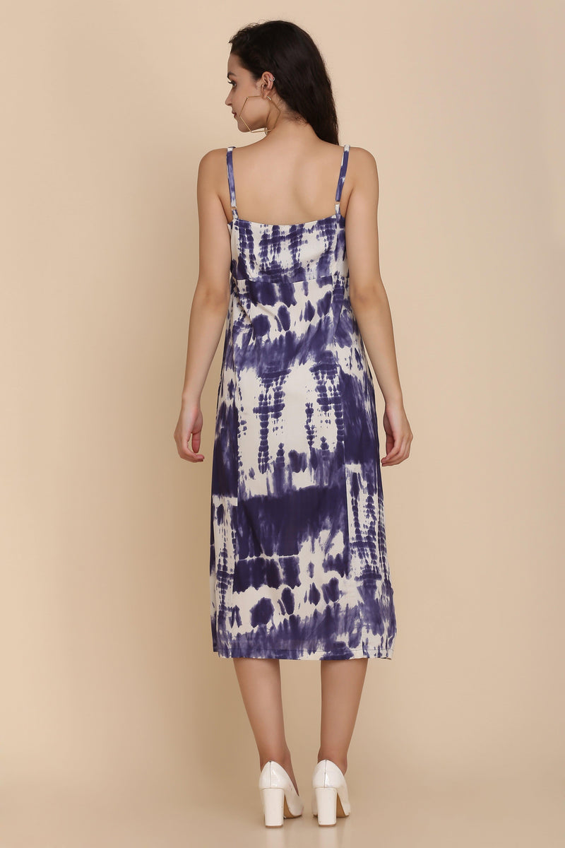 Tie Dye Dress - Blue - Starin