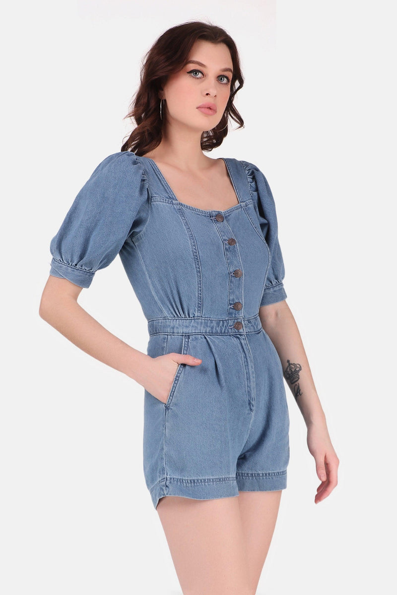 Denim Romper - Blue - STARIN