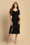 Sweetheart Buttoned Dress