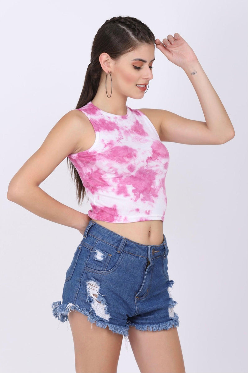 Hand Dyed Tank Top - Pink - STARIN
