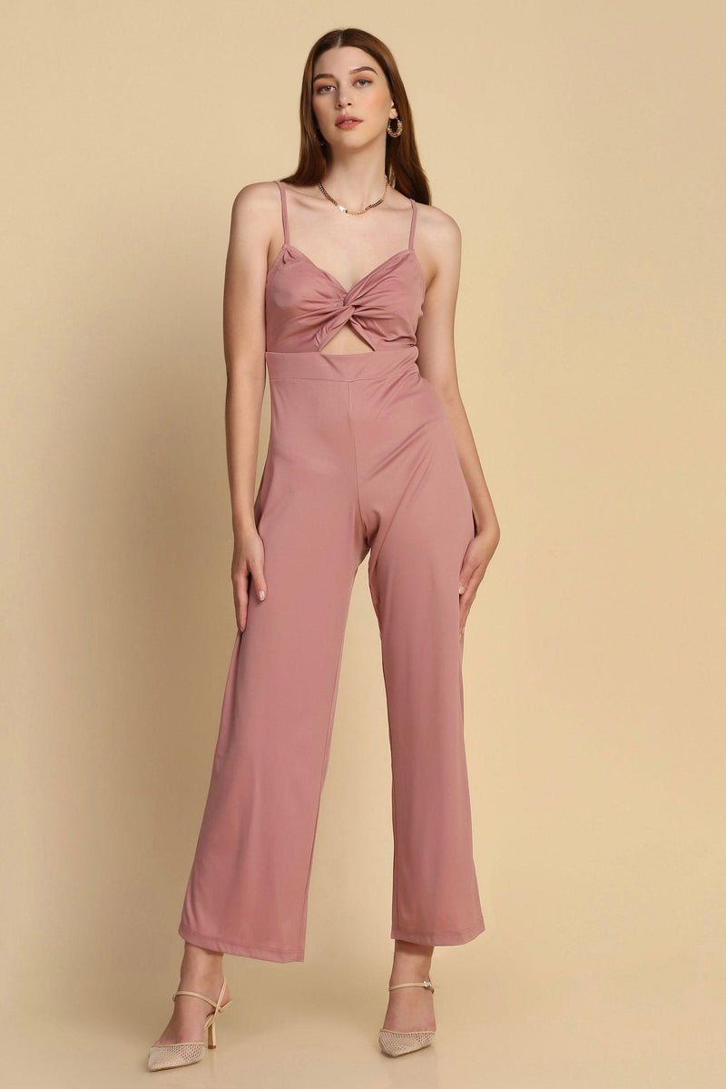 Twisted Jumpsuit - Ballerina Pink - STARIN