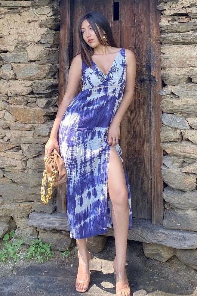 Julep Long Dress // Koh Tie Dye - Cinnamon - NINA DEL SOL