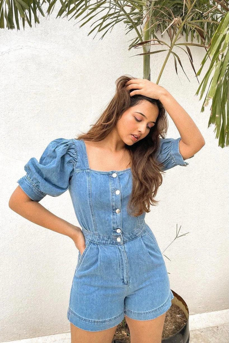 Denim Romper - Blue - STARIN